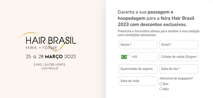 LCA é a agência oficial de viagens para a Hair Brasil 2023