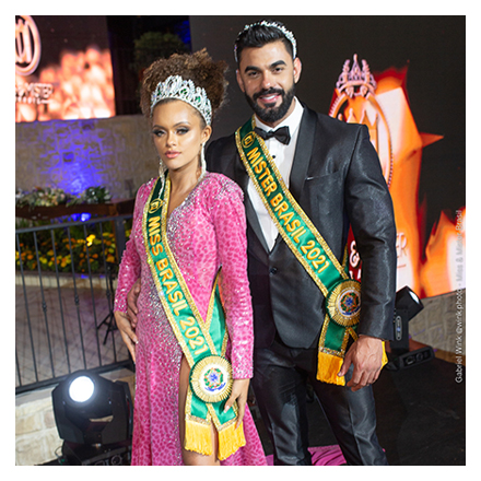 Elâine Souza - Miss Brasil e Bruno Ferraz - Mister Brasil 2021