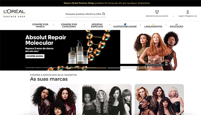 Hair Brasil - L’Oréal cria e-commerce exclusivo para salões de beleza