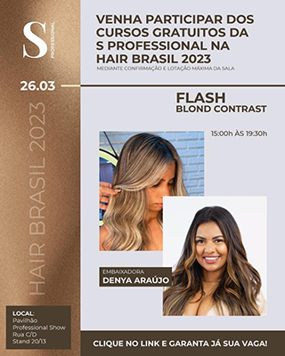 S Professional oferece 8 cursos na Hair Brasil 2023